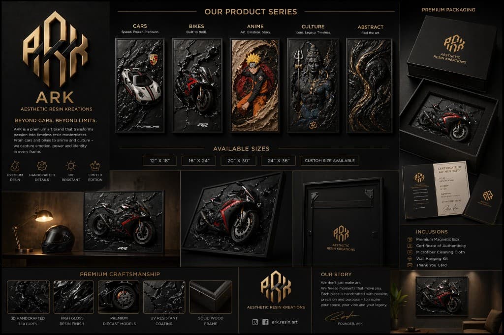ARK brand display wall